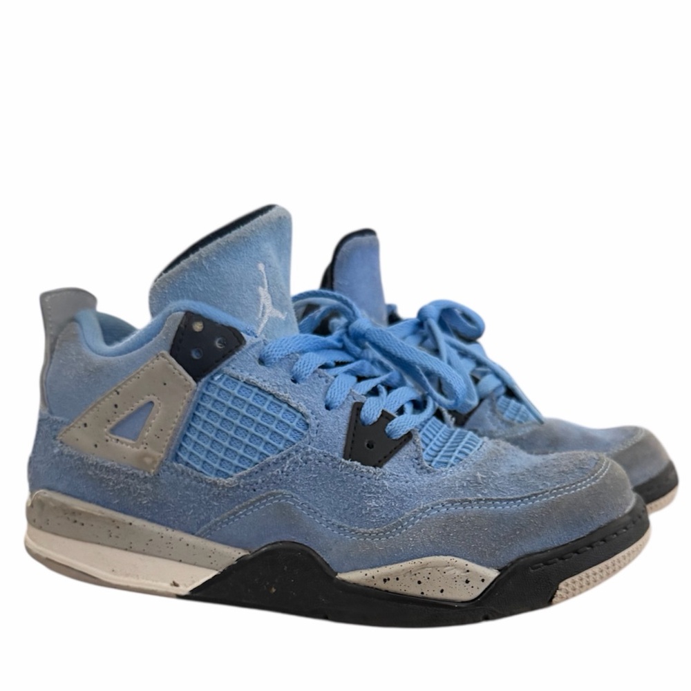Jordan 4 retro varsity Blue Suede 3y Basketball Shoes - Jordan